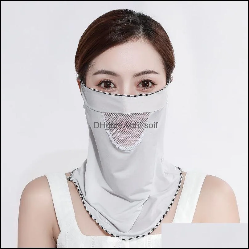 Ventilation Protective Respirator Neck Protect Mascarilla Dustproof Earloop Face Shield Washable Foldable Outdoor Summer