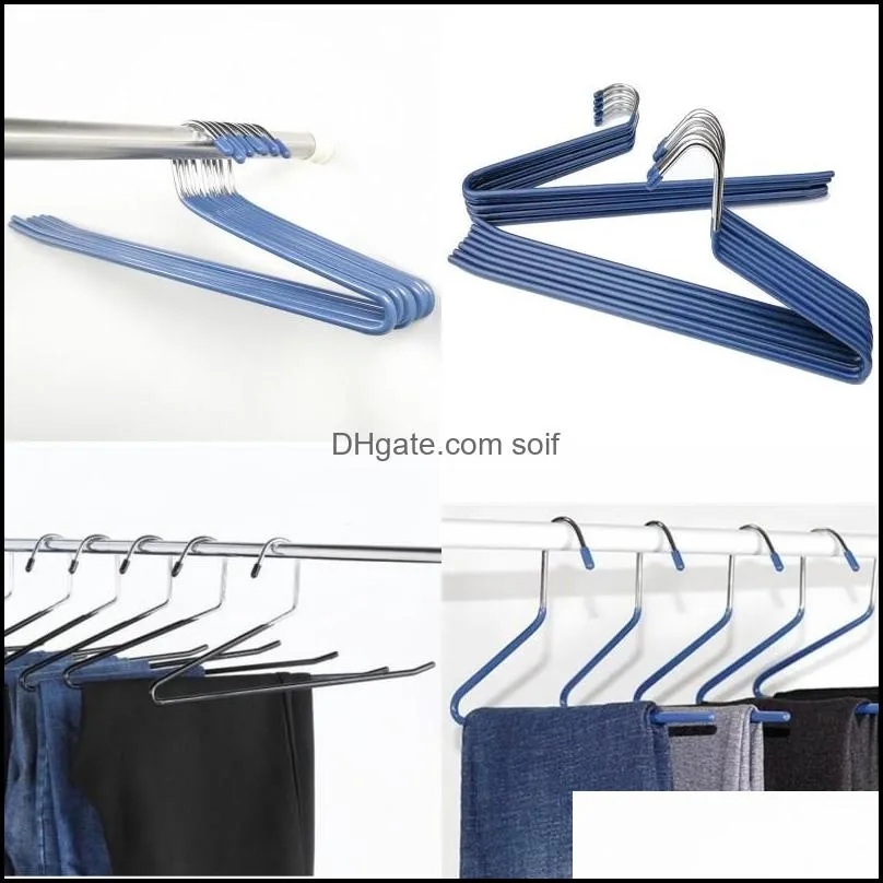 S Shaped Stainless Steel Hangers Goose Shape Trousers Rack Storage Non Slip Forward Reverse Hook Trousers Hanger Home 1 78rm G2