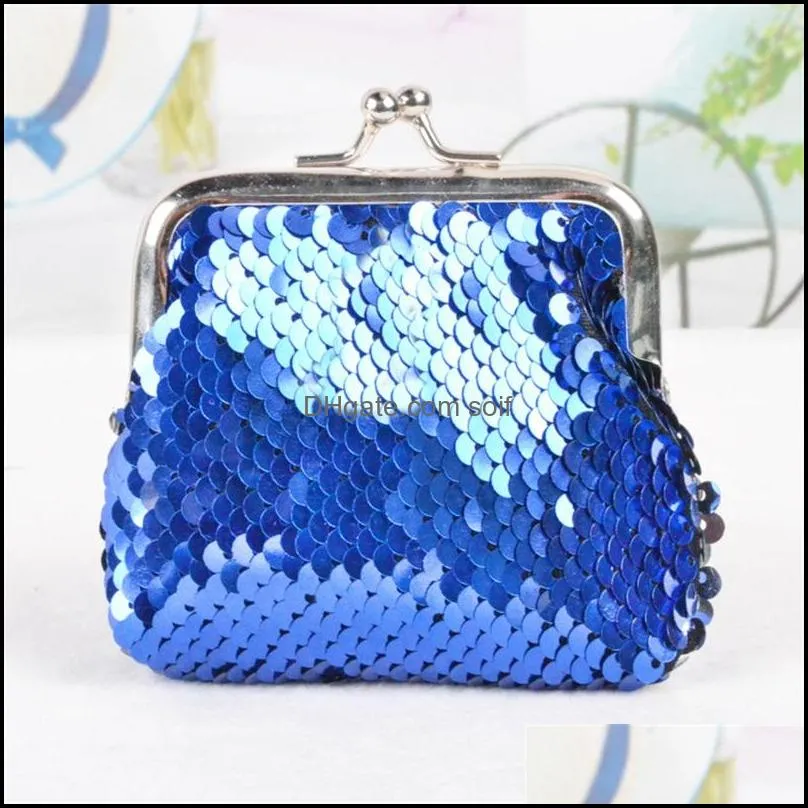 Fashion Lady Wallet Storage Bags Mermaid Sequins Purse Portable Mini Coin Gift Multi Color 1 95lp C