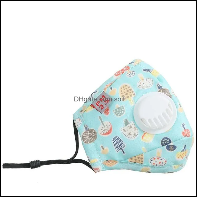 Kid Car Face Mask Cotton Cloth Dustproof Reusable Respirator Protect Recycling Mouth Mascarilla Tiger Can Put Pm2.5 Filter Fashion 4sma