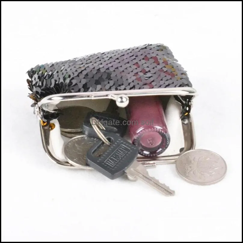 Fashion Lady Wallet Storage Bags Mermaid Sequins Purse Portable Mini Coin Gift Multi Color 1 95lp C