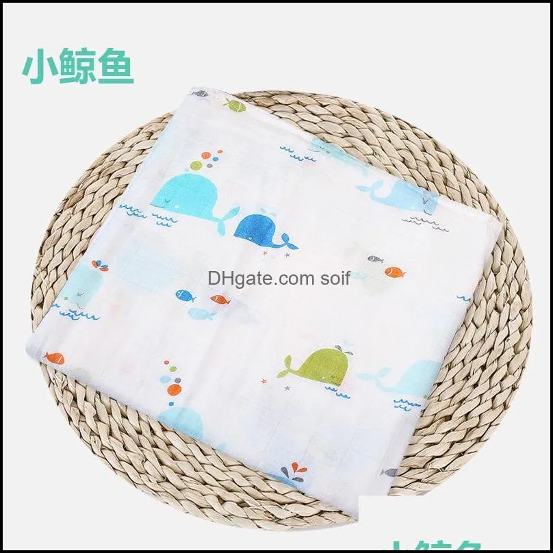 muslin baby blanket cotton newborn swaddles bath gauze infant wrap kids sleepsack stroller cover play mat 234 s2