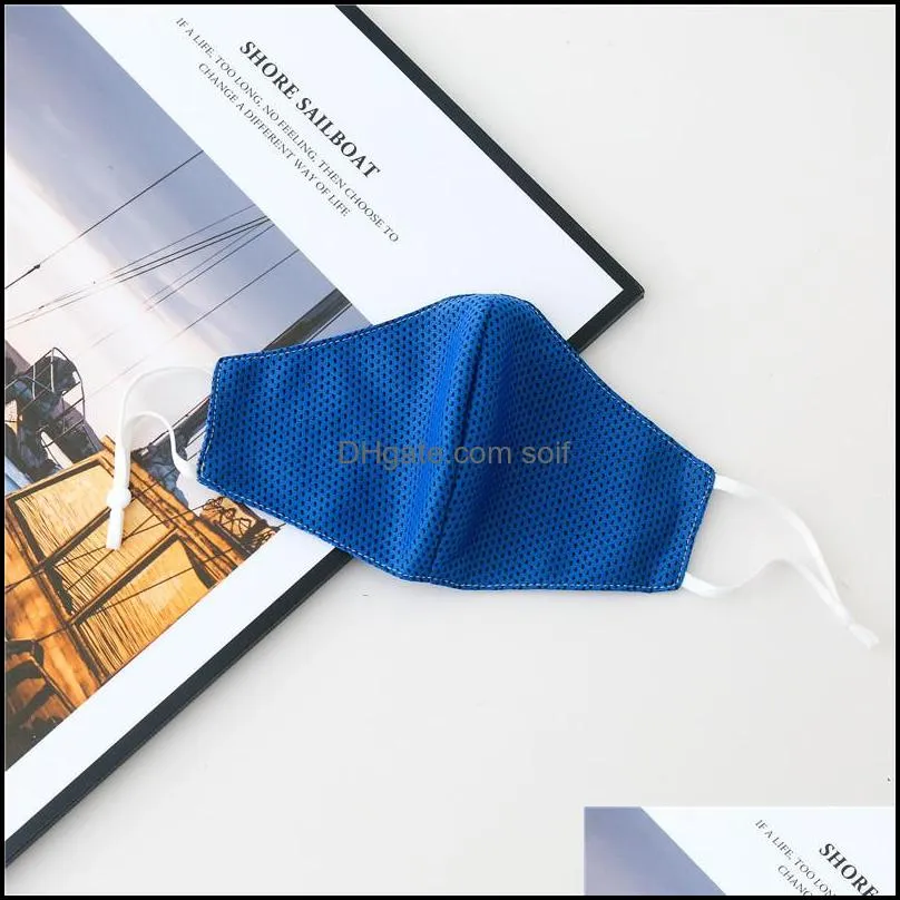 Foldable Breathable Mascarilla Sunscreen Respirator Dustproof Face Mask Personality Mesh Hanging Ear Adjustable 2020 New In Stock 3cx