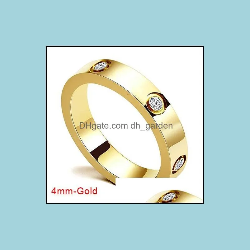 wedding rings stainless steel crystal for women fashion titanium bague femme engagement ring lover jewelryweddingwedding brit22