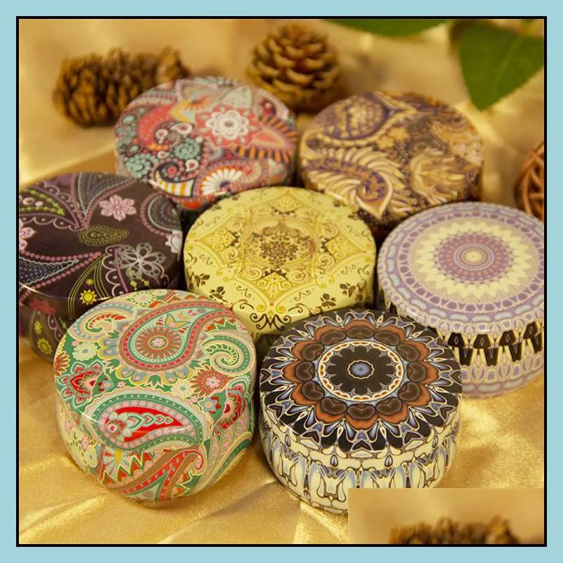 home fragrance dried flowers creative iron cans aromatherapy candles household flower birthday candles hand gift candleszc1230