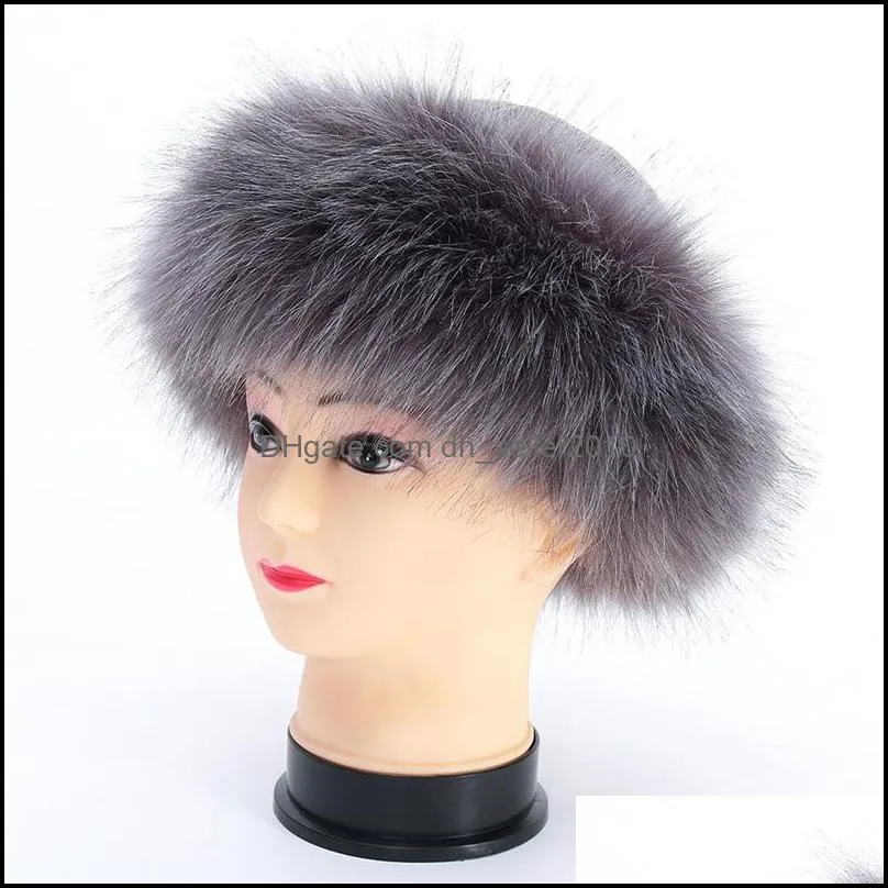 long hair hat windproof beanie fur fluffy headgear fashion keep warm dome woman man headwear winter 28hy k2