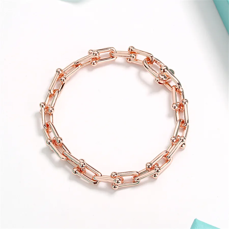 charm bracelets ushaped slim design chain fine jewelry for women golden bracelet pulseiras famous jewelry