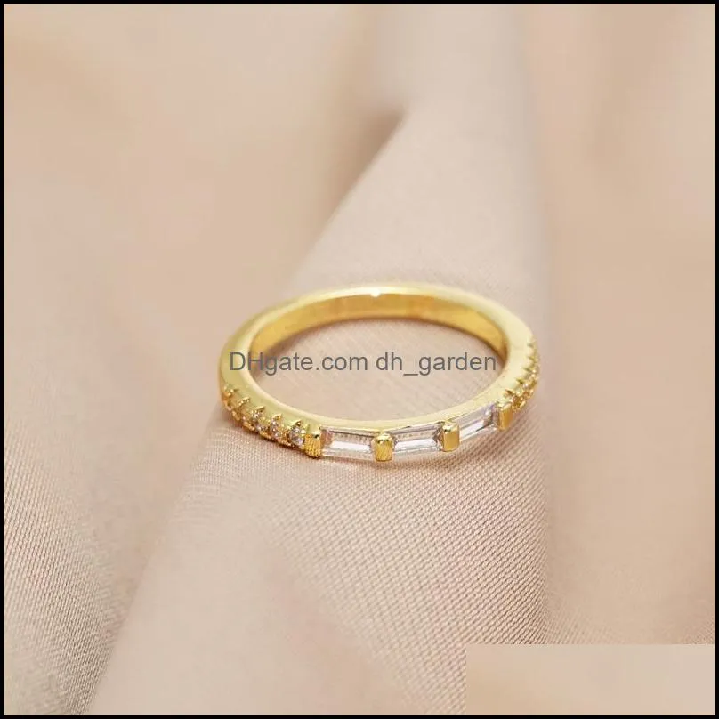 wedding rings yunkingdom cute cubic zirconia gold/silver color party finger for women engagement 2022 jewelrywedding brit22