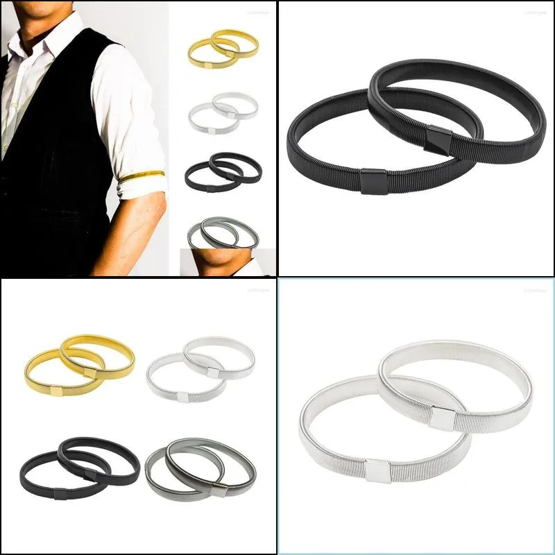 bangle unisex elastic armband shirt sleeve holder women men elasticity arm cuffs bands for party sports clothing accessories