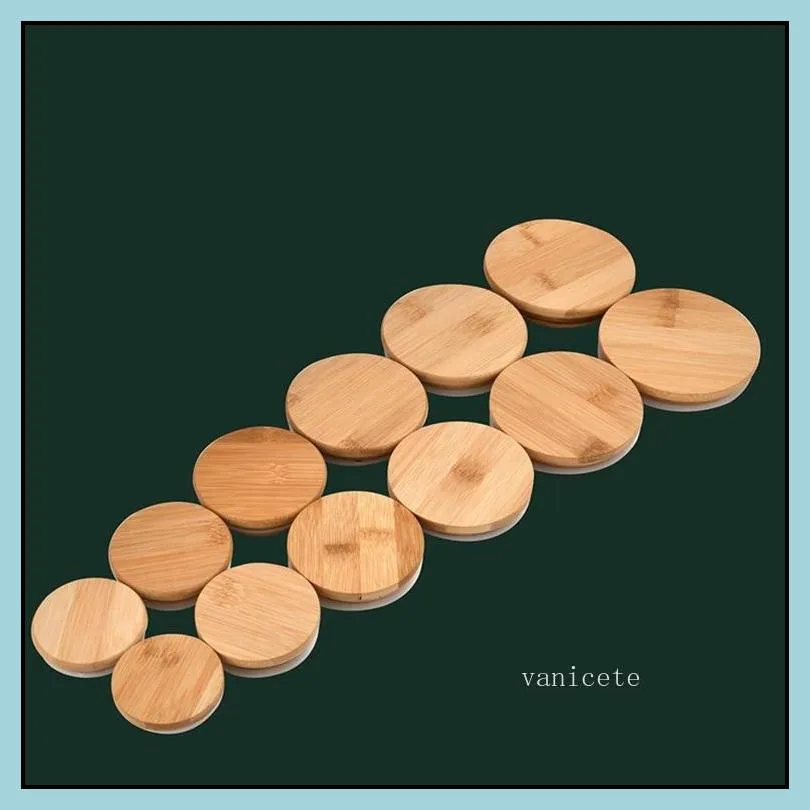 beverage cup covers bamboo wood cover ceramic cup lids sealed candle cup lid silicone rubber ring seal bowl coverzc1173