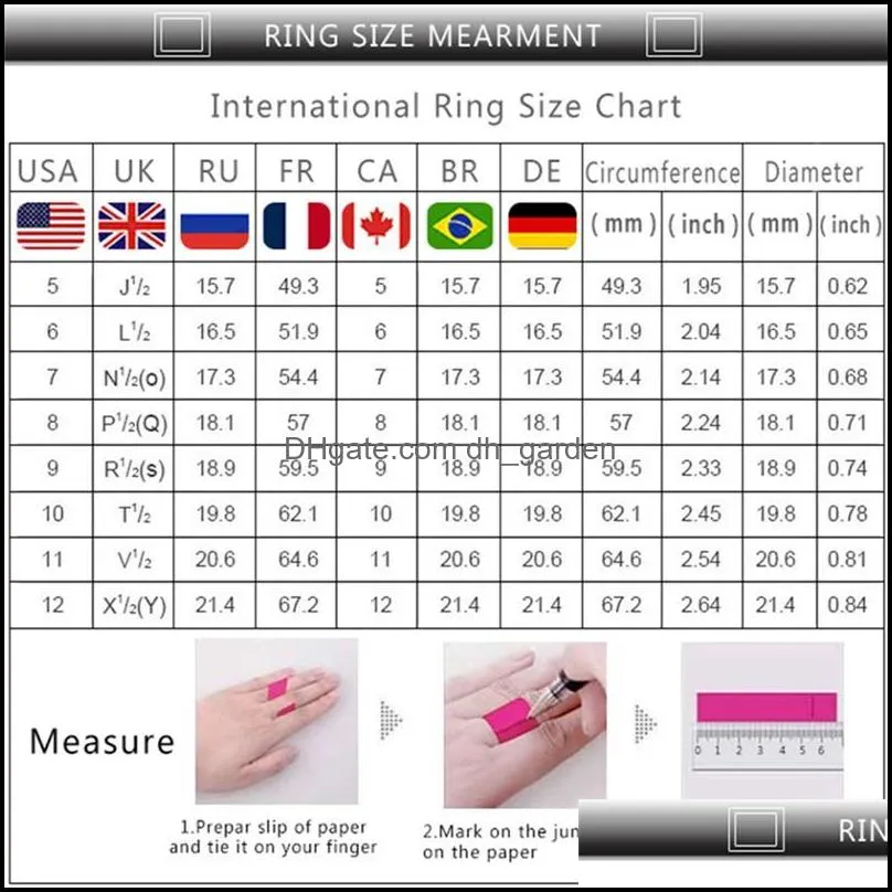 wedding rings luxury white gold green crystal colour zircon gems cocktail party women mens anniversary jewelry giftswedding brit22