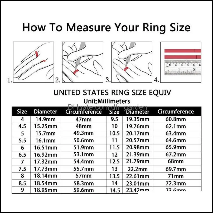 wedding rings 3 5mm women half eternity bands for female stainless steel cubic zirconia band wholesale size 412wedding brit22