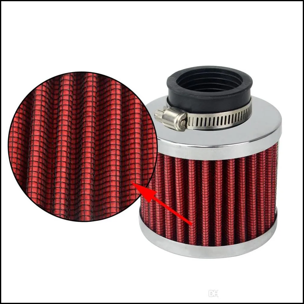 Auto Air filter height 85MM, Neck ID:35mm Car Cone Cold Air Intake Filter Turbo Vent Crankcase Breather PQY-AIT22