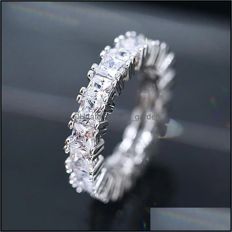 wedding rings luxury cubic zirconia finger for women round heart oval square cz crystals stackable femaleweddingwedding brit22