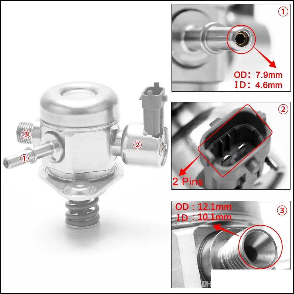 PQY - High Pressure Fuel Pump OEM Mechanical Made For Ford 1.0L Focus Fiesta Ecosport C1BG9D376AA 0261520253 PQY-FPB121-QY