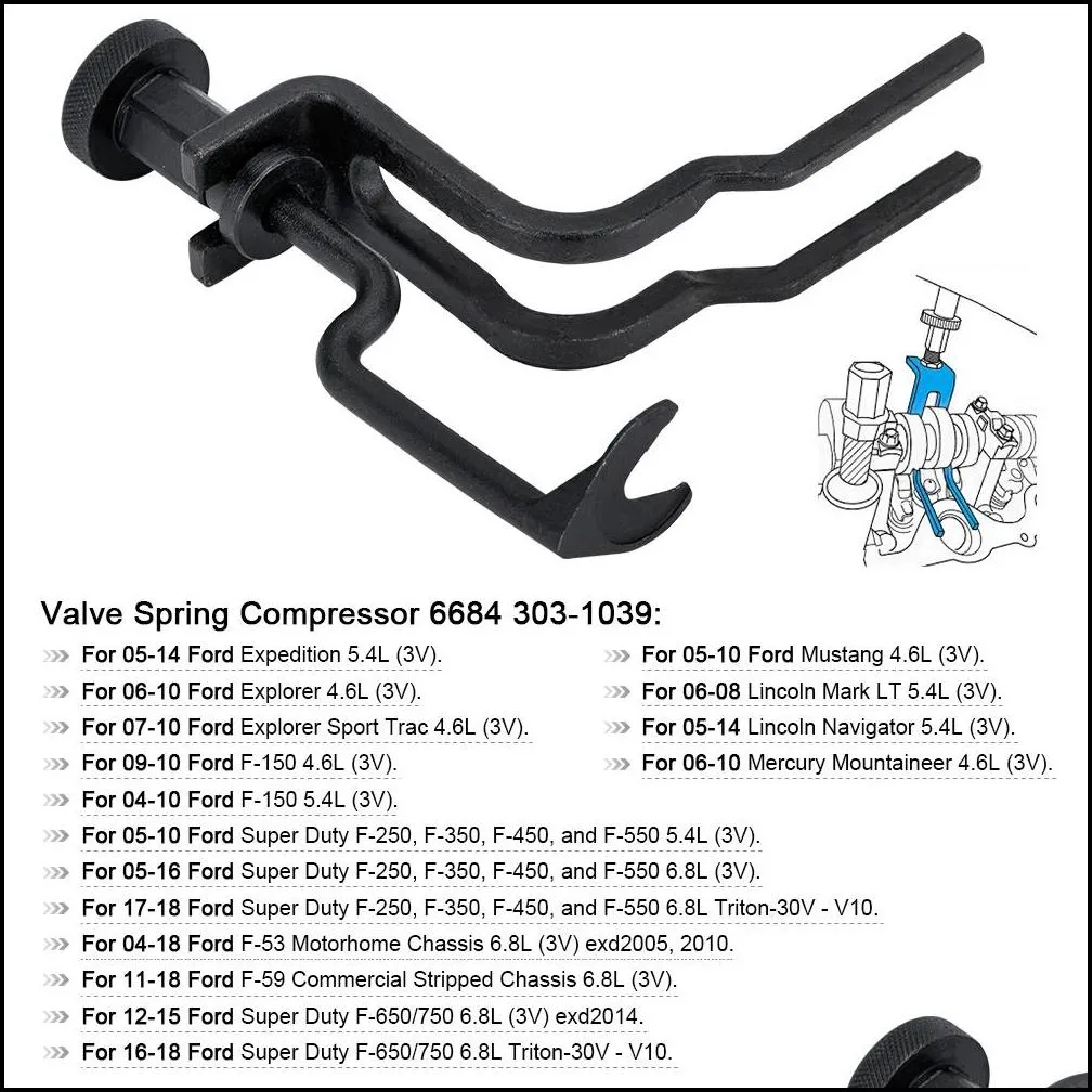 Engines Repair Tools Kit for Ford 4.6L/5.4L/6.8L 3V Car accessories Crankshaft Positioning Tool Timing Chain Locking Tool PQY-VSC10