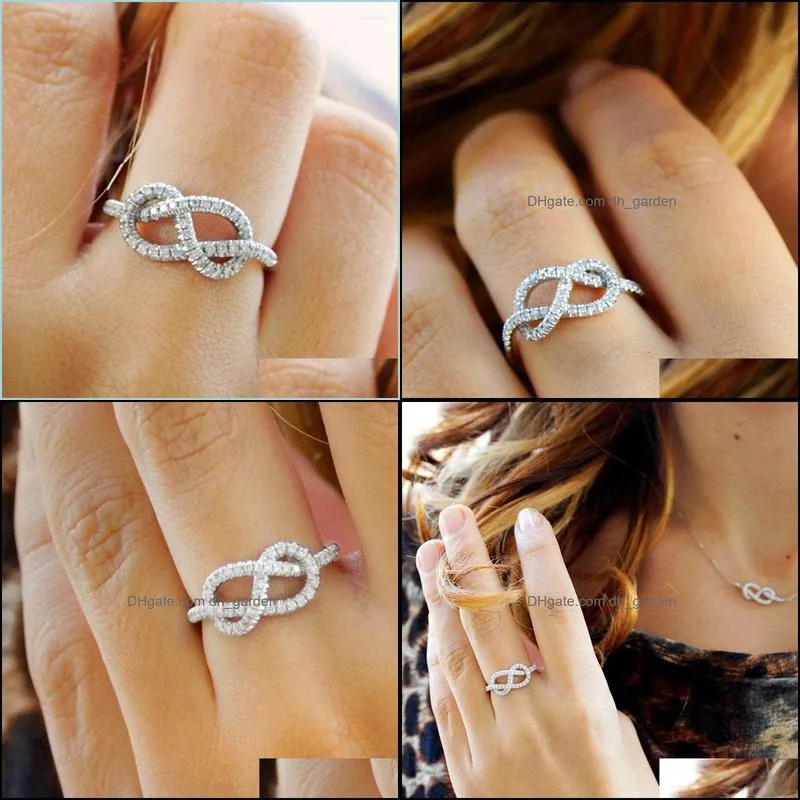 wedding rings fashion lady daily wearable ring with line winding design trendy female brilliant zirconia accessories for engagementwedding