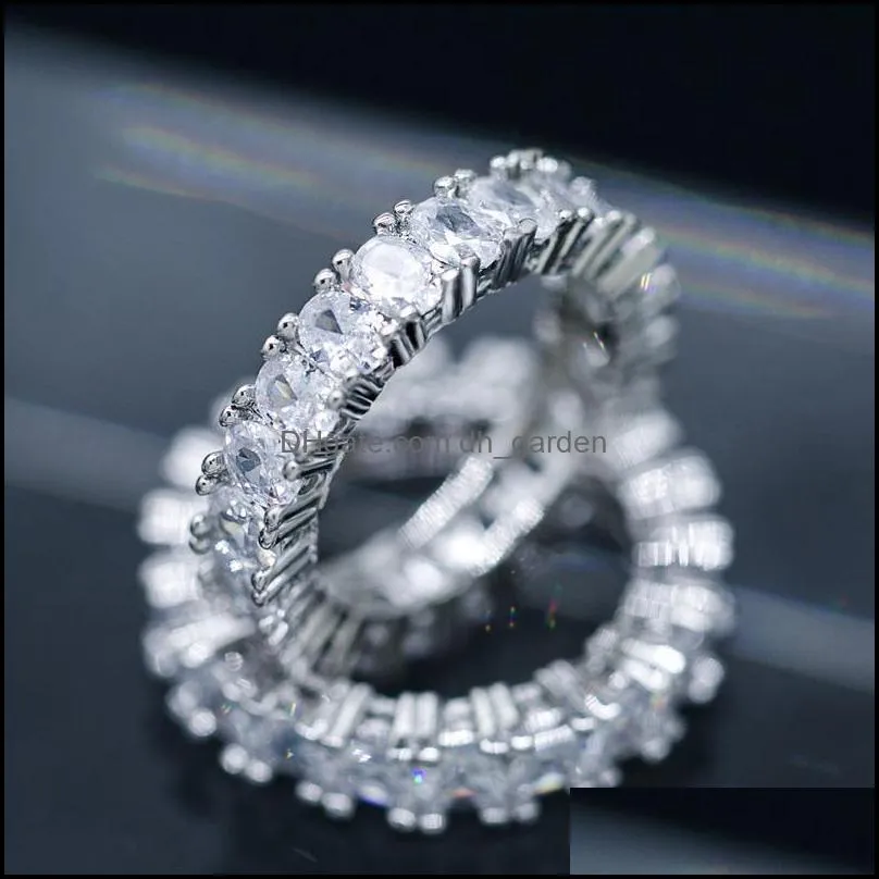 wedding rings luxury cubic zirconia finger for women round heart oval square cz crystals stackable femaleweddingwedding brit22