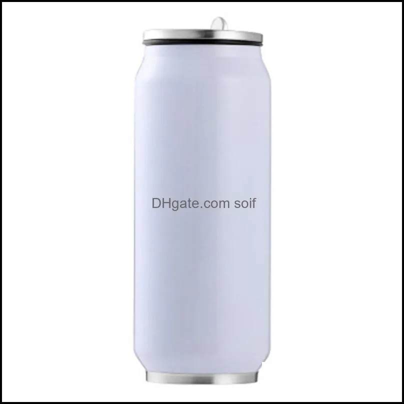 Sublimation Blanks Cans Vacuum Cup Blank Coated Cups Children Personality Motion Outdoor Bottles 400ML Large Capacity 16xmH1