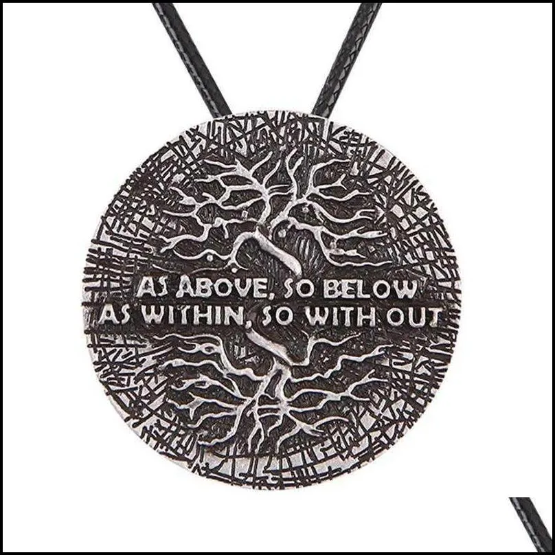 Tree Of Life Kybalion Necklace Law Correspondence As Above Below Within Without Meditation Charm Yoga
