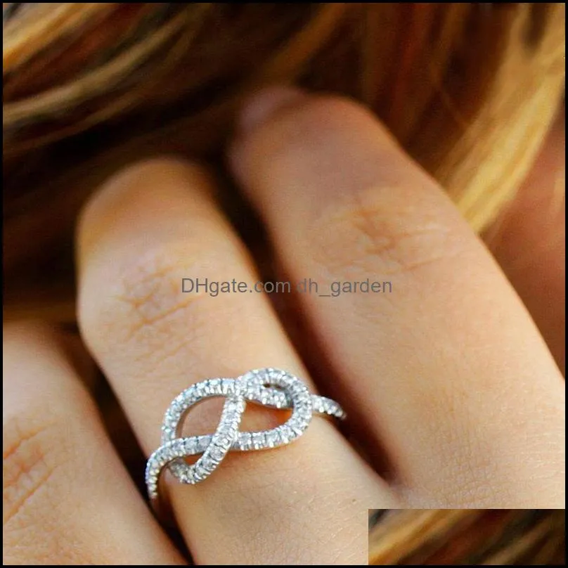 wedding rings fashion lady daily wearable ring with line winding design trendy female brilliant zirconia accessories for engagementwedding