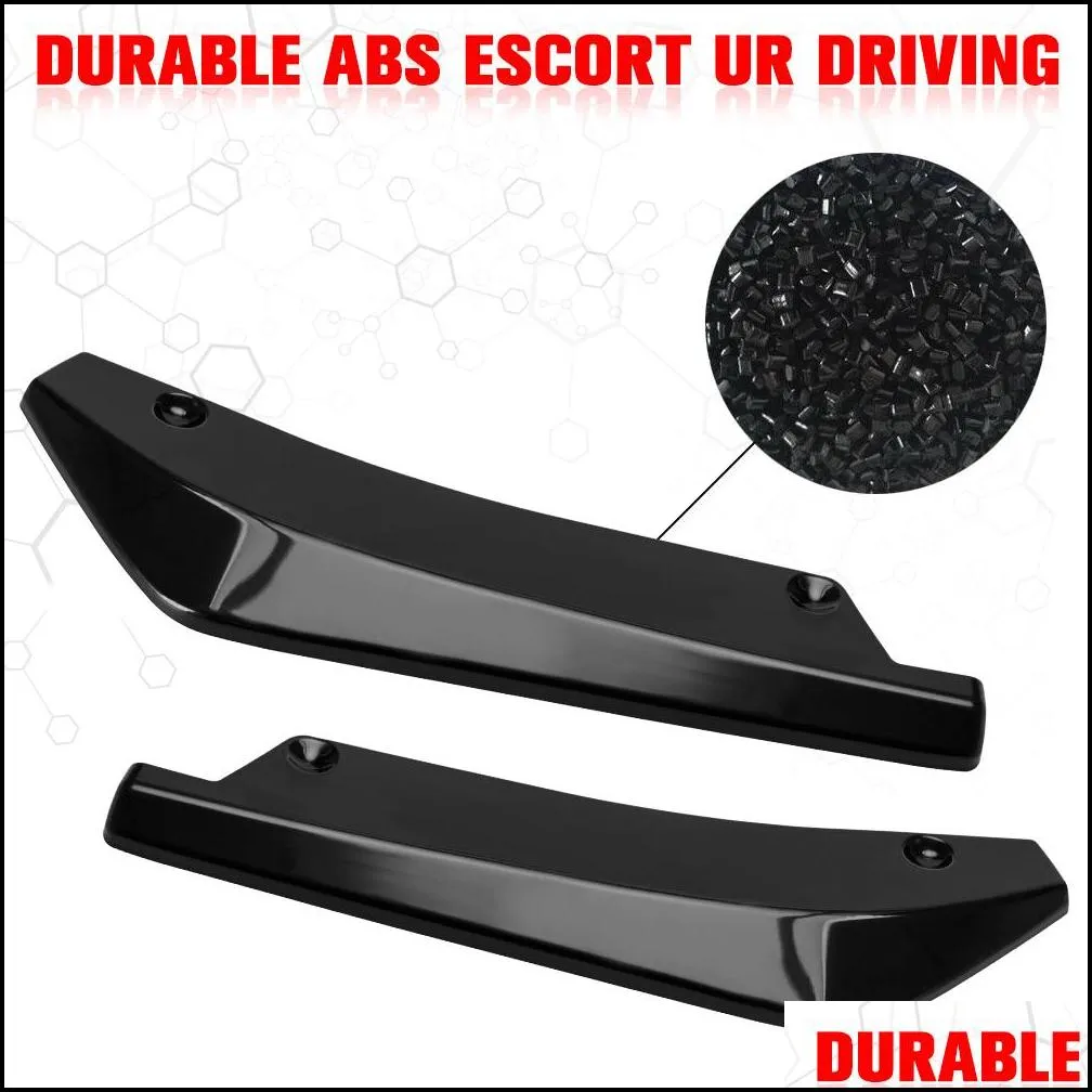 Universal Car Front Rear Bumper Lip Spoiler Diffuser Body with Side Skirt Splitter For Honda For Civic Sedan 4Dr 2016 2017 2018