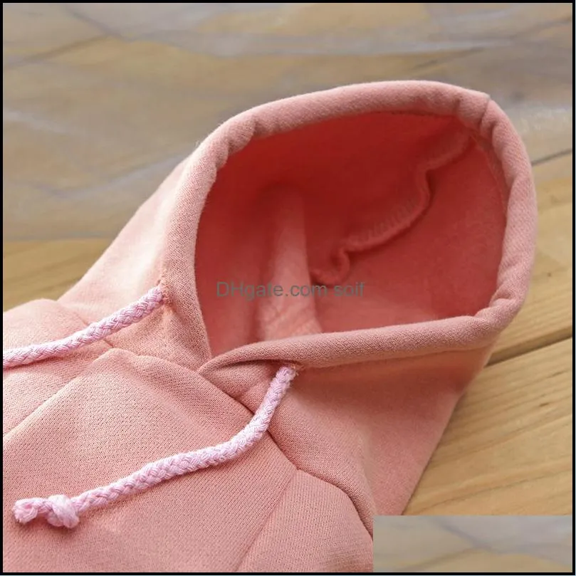 Pet Dog Apparel Clothes Fashion Hooded Sweater Winter Warm Dog`s Coat Cute Trendy Sweatshirt Outerwears DHL 12 G2