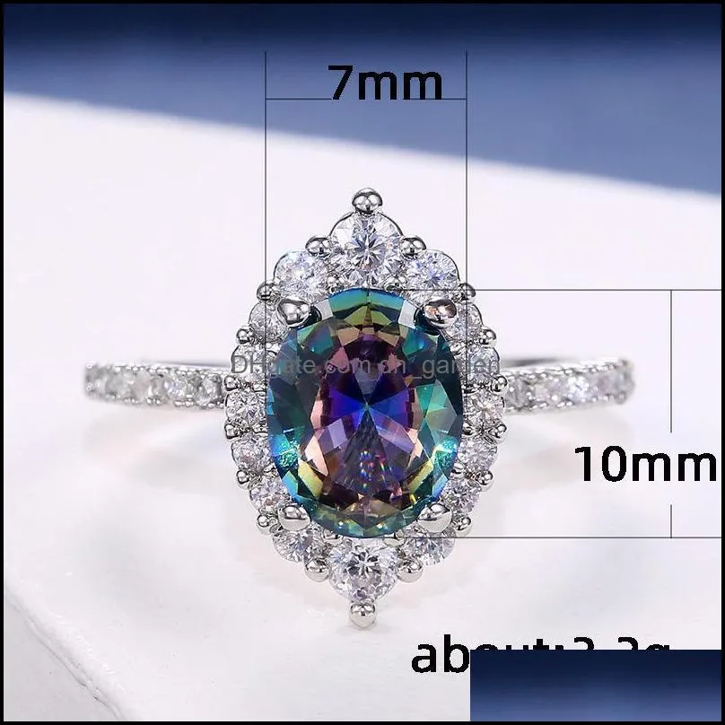 wedding rings color cubic zirconia women for engagement jewelry shiny cz crystals heart female anel bijouxwedding brit22