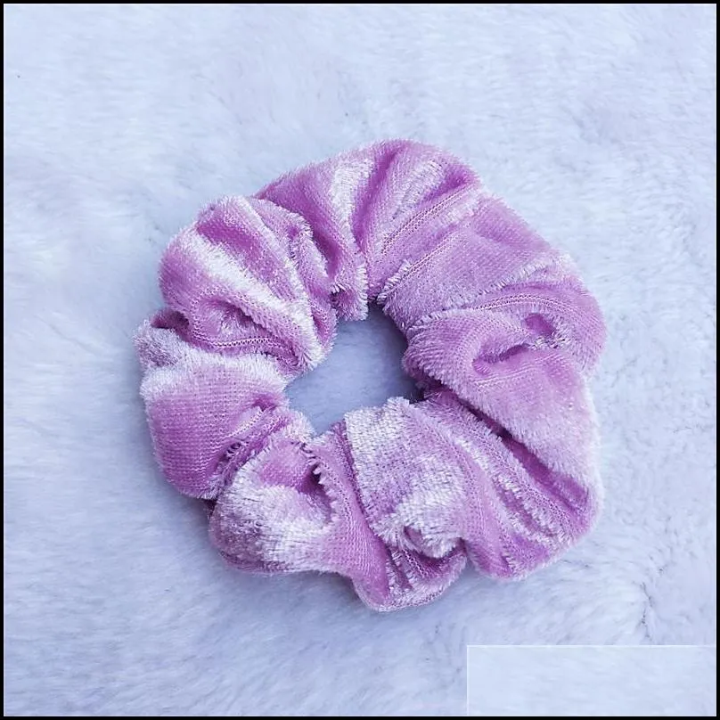 elegant velvet hairring scrunchie women girls elastic hair rubber bands gum accessories tie rope ponytail holder headdress