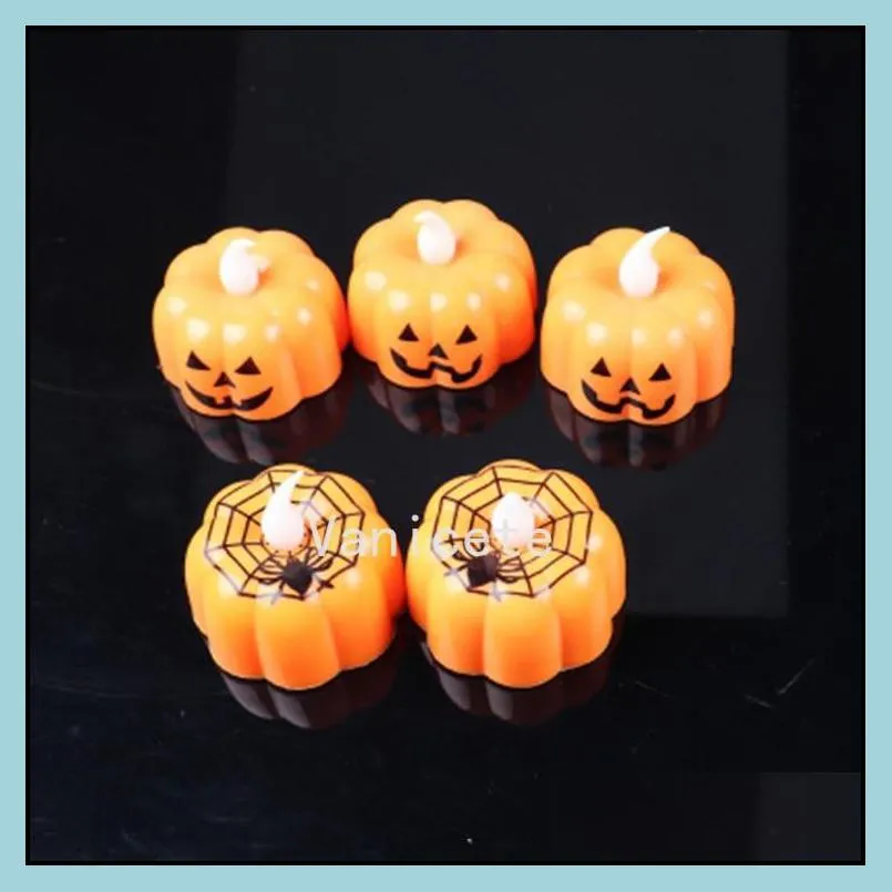 halloween party decorations led electronic pumpkin lights atmosphere decoration glowing toys squash candle light by sea t2i52393