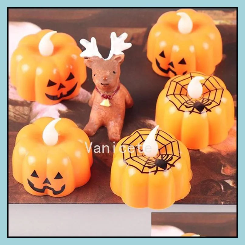 halloween party decorations led electronic pumpkin lights atmosphere decoration glowing toys squash candle light by sea t2i52393