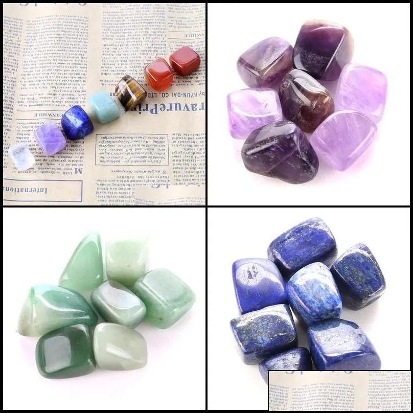 Other 7 Chakra Crystal Healing Tumbled Stones Set Crystals Mixed Natural Rough For Tumbling Drop Delivery 2021 Jewelry Dh5Gz