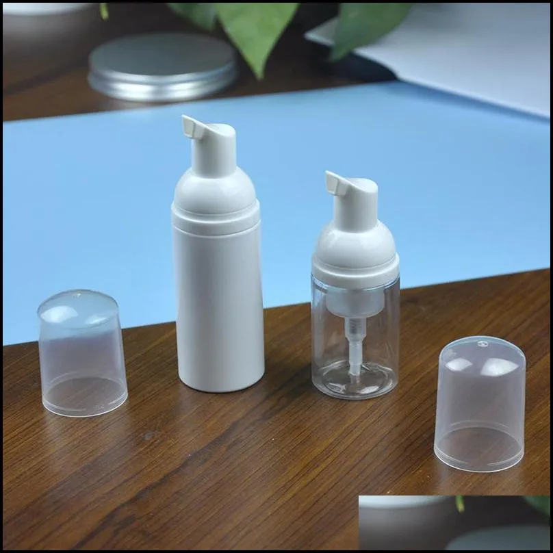 30ml 50ml 60ml plastic foam pump bottle 2oz clear white soap dispenser bottles hand sanitizer mousses liquid foaming container