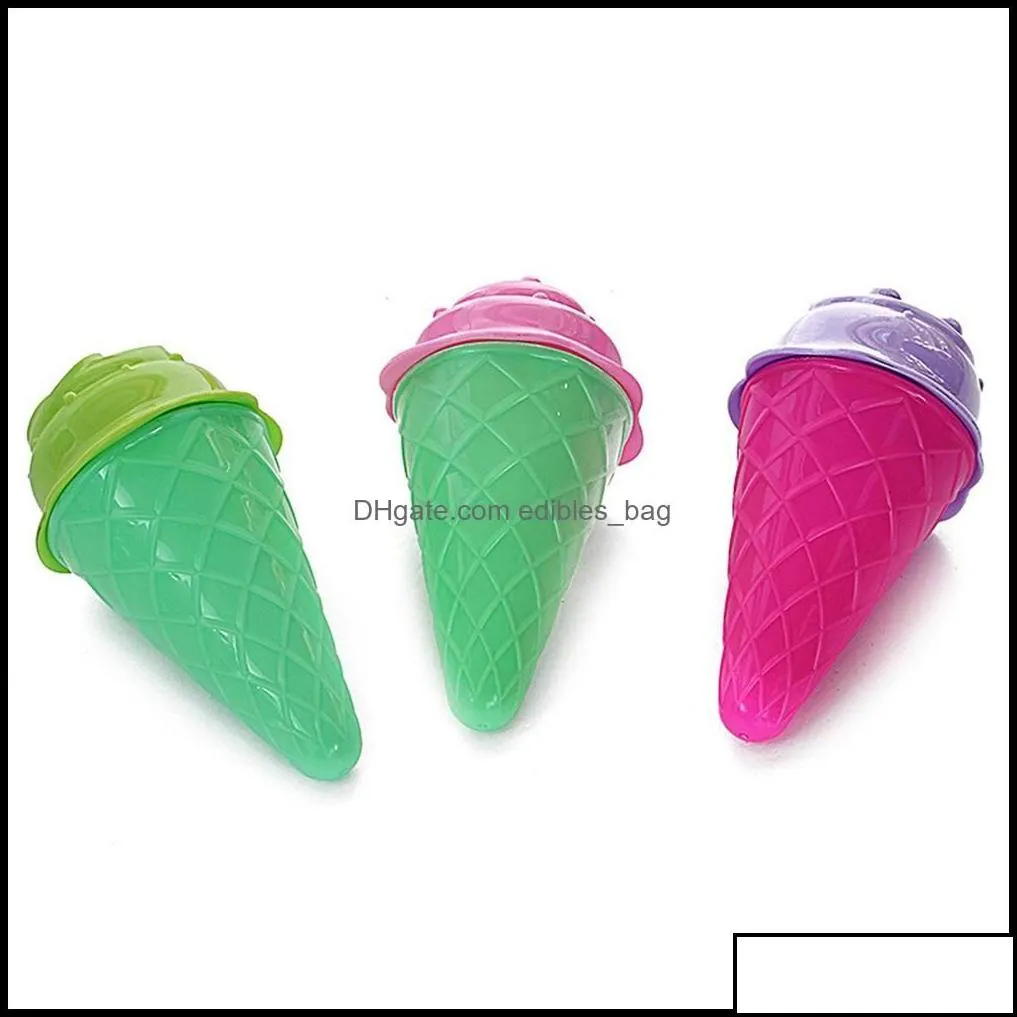 Other Event Party Supplies 8Pcs Children Outdoor Beach Ice Cream Bucket Model Play Sand Sandpit Summer Toys Abs Environmental Protec