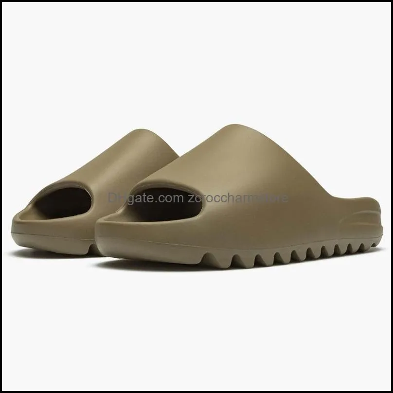 designer with box foams runners slippers slider women men sand bone white sandals pure resin slide outdoor slipper onyx foam runner rurnnrs triple shoes