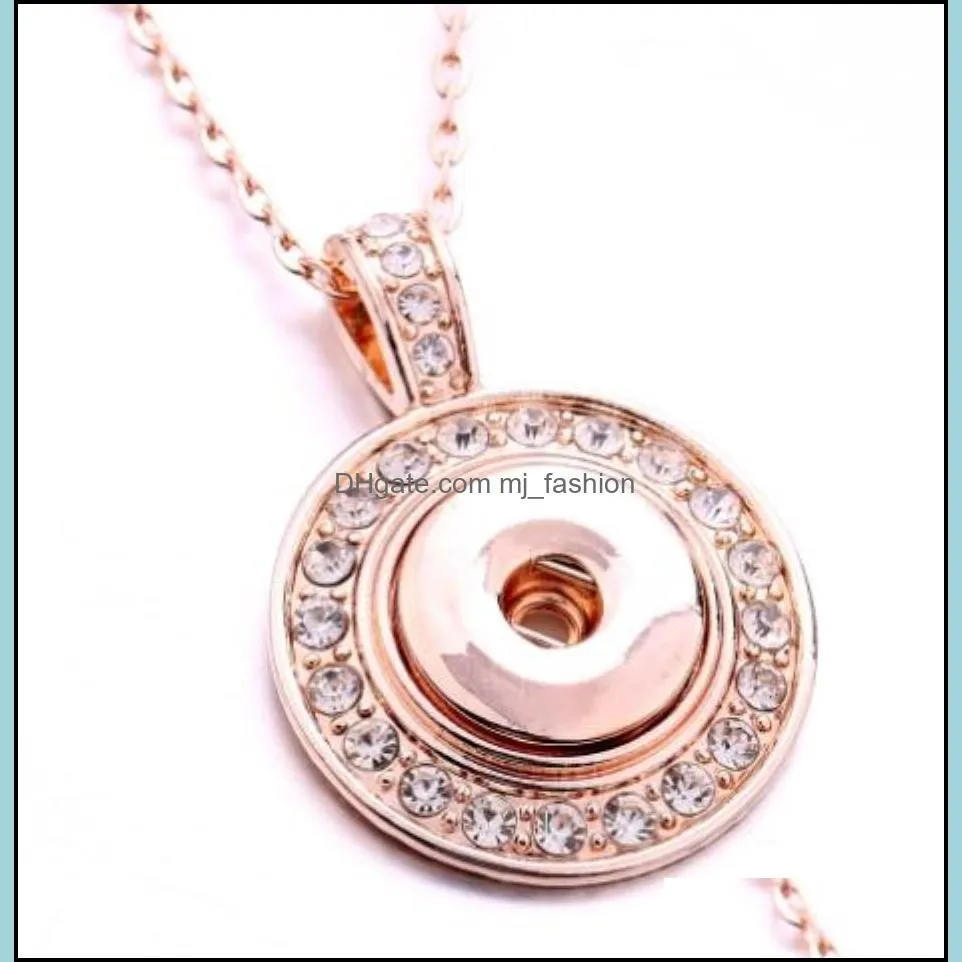 pendant jewelry pendants of tree snap necklace without chains fit 12mm or 18mm button jewelry dff0562 drop delivery 2021 c7uwg