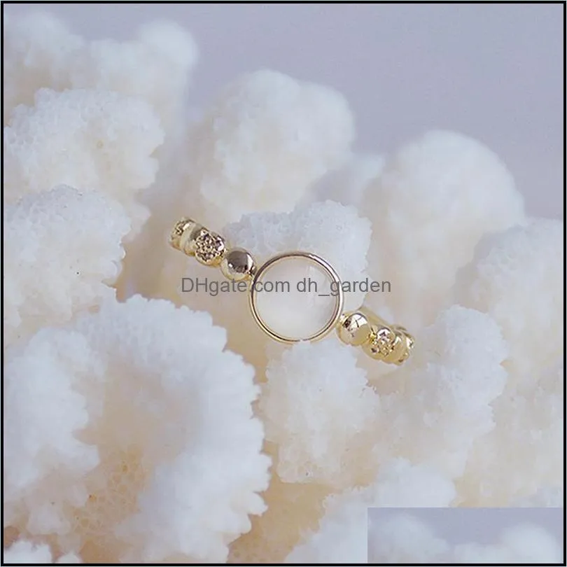 wedding rings korean micro inlaid zircon cat eye ring open design charm gold bague date praty brithday gift 4 styles jewelry