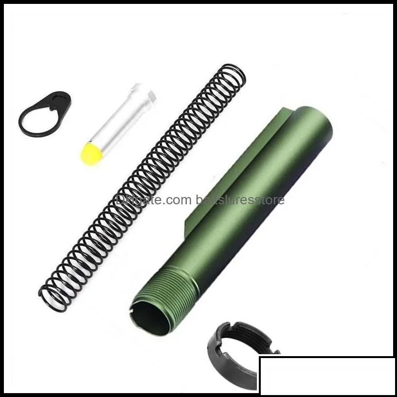 Ar-15 Color Buffer Tube M16 M4 Tactical Accessories Five-Piece Set Drop Delivery 2021 Airsoft Paintball Cam Hiking Sports Outdoors