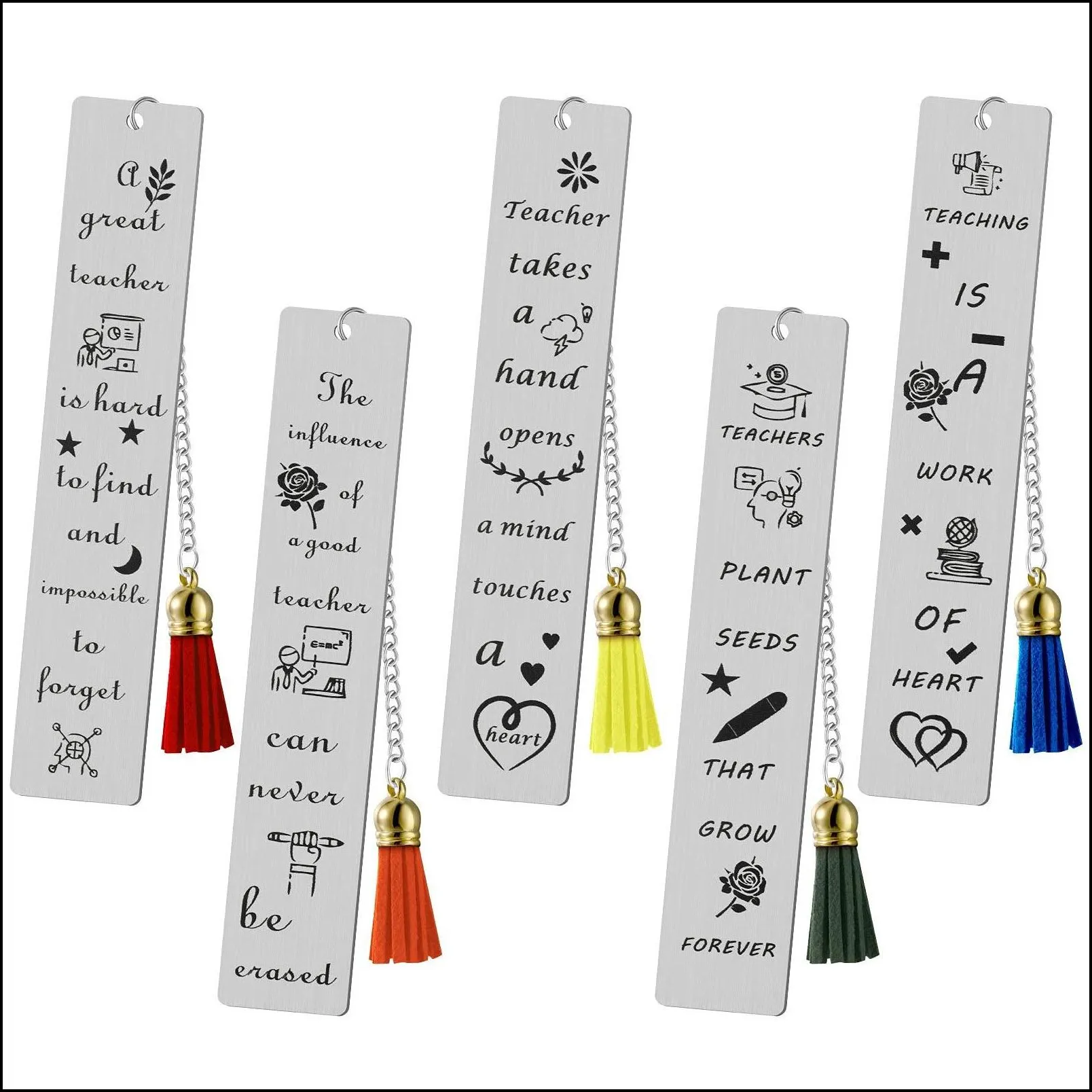 Bookmark Teacher Gift Set Appreciation Keychain Graduation Thank You Gifts Back To School End Of Year From Student amFSF