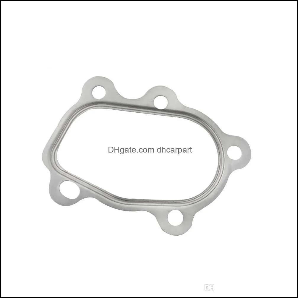 pqy 10pcs/lot for t25 t28 gt25 gt28 turbocharger gasket fitting garrett turbo gt25 5 bolt pqy4810