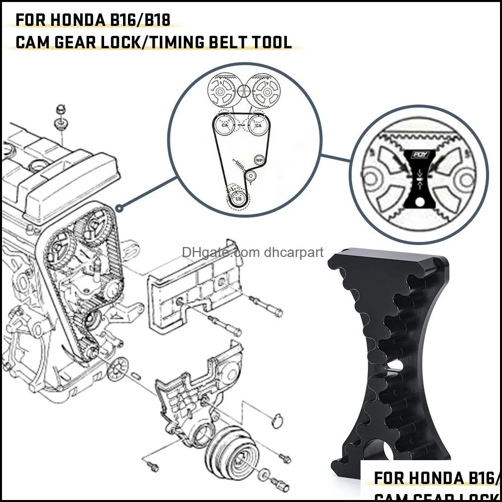 for 9400 honda acura b16 b18c1 b18c5 vtec 1 6l 1 8l engine pqy cam gear lock / timing belt installation tool w/ pqy box cgl01