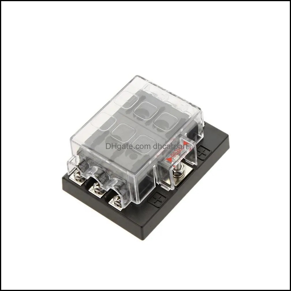  shipping 6 way circuit 32v dc blade fuse box block holder for auto car boat