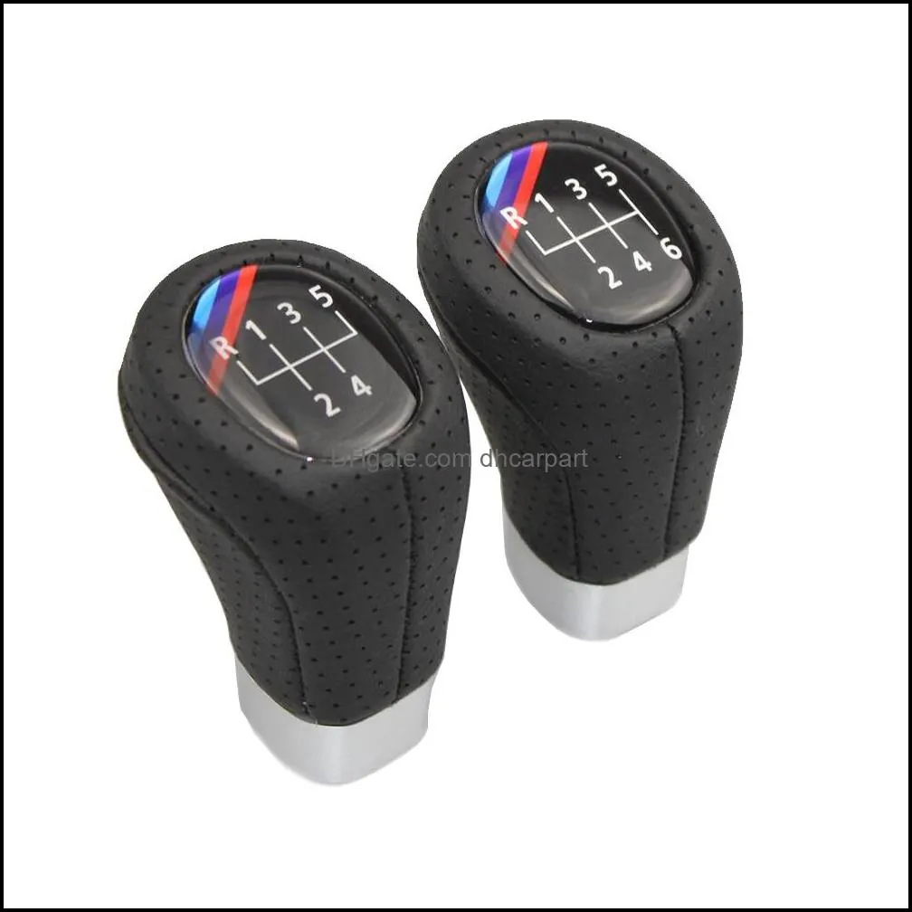 car gear shift knob for bmw 3 5 6 e36 e39 e46 e60 e87 e90 e91 e92 5/6 speed shifter lever stick