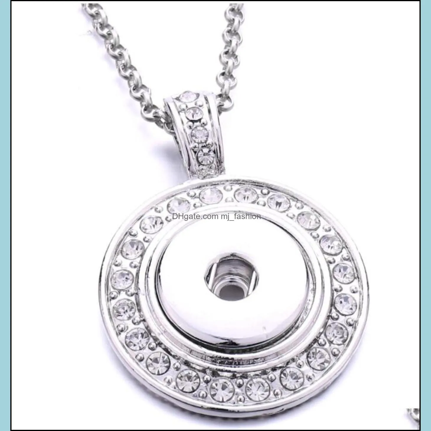 pendant jewelry pendants of tree snap necklace without chains fit 12mm or 18mm button jewelry dff0562 drop delivery 2021 c7uwg