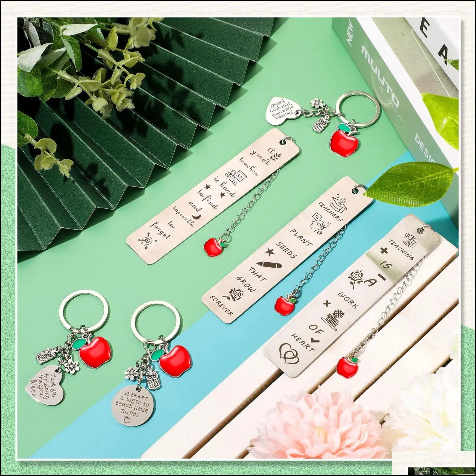 Bookmark Teacher Gift Set Appreciation Keychain Graduation Thank You Gifts Back To School End Of Year From Student amFSF