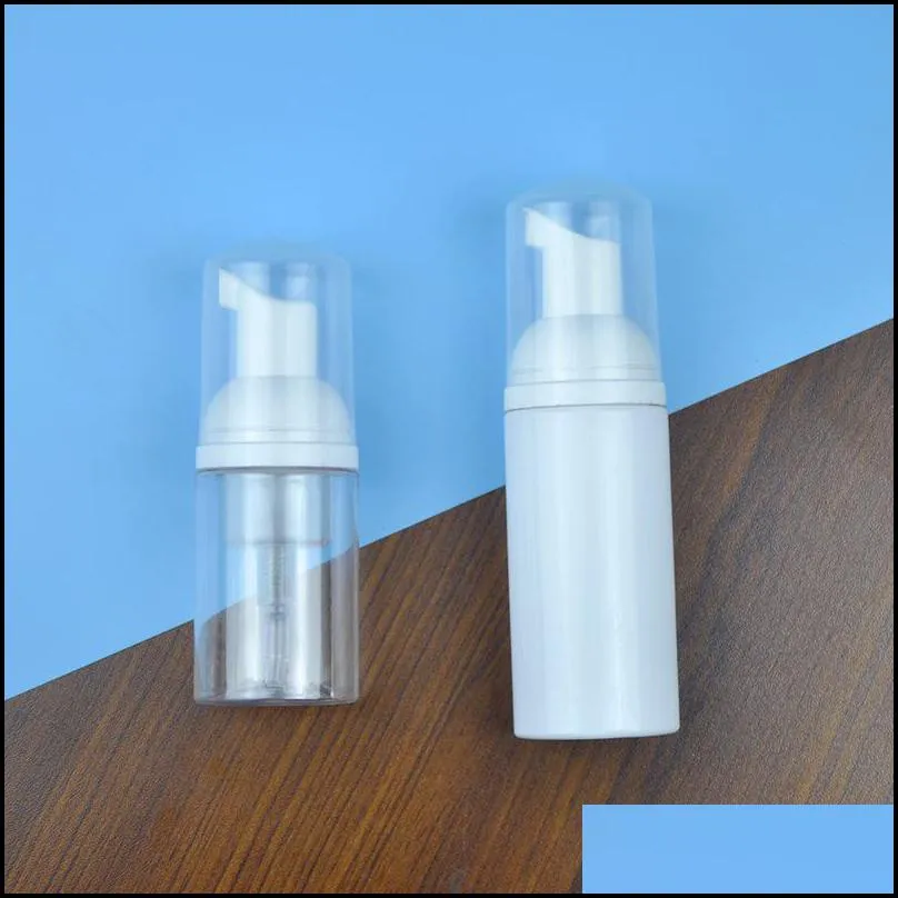 30ml 50ml 60ml plastic foam pump bottle 2oz clear white soap dispenser bottles hand sanitizer mousses liquid foaming container