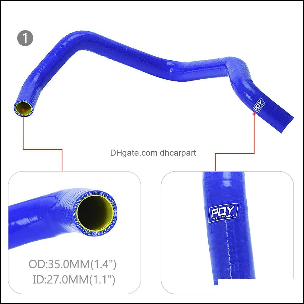 6 pcs silicone radiator coolant hose silicone hoses kit for honda civic sohc d15 d16 eg ek 9200 blue and yellow pqylx1303cqy