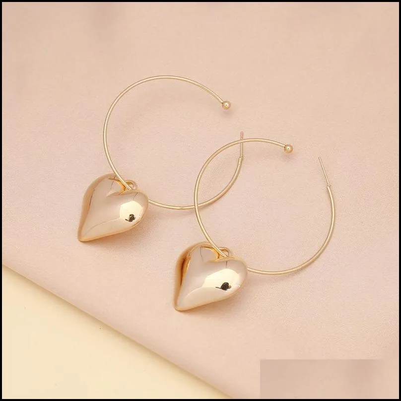 romantic heart frame necklaces earrings for women gifts alloy promise love keepsake jewelry