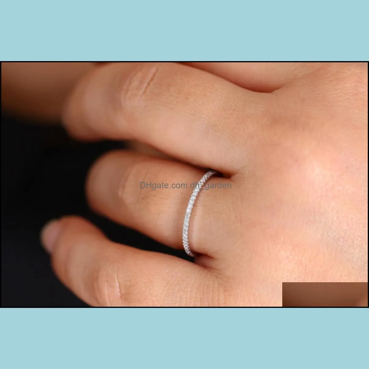 wedding rings ring stone stackable promise jewellery thin cute crystals size 5 11 drop toe silver jewlerywedding brit22