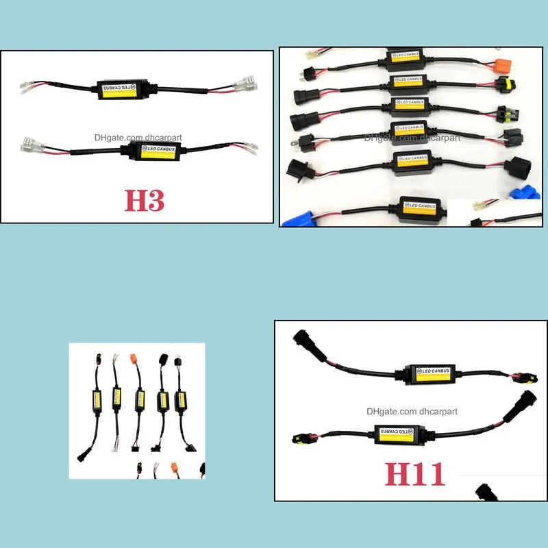 led car headlight canbus error cancellor decoder h1 h3 h4 h7 h11 h13